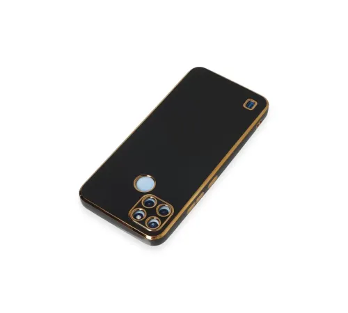 Realme C25Y Kılıf Volet Silikon - Siyah