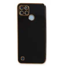 Realme C25Y Kılıf Volet Silikon - Siyah