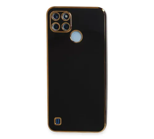 Realme C25Y Kılıf Volet Silikon - Siyah