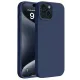 Apple iPhone 15 Kılıf First Silikon - Lacivert