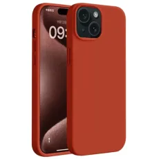 Apple iPhone 15 Kılıf First Silikon - Kırmızı