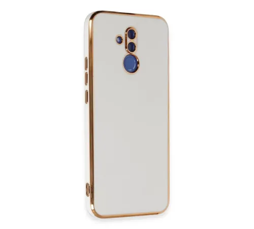 Huawei Mate 20 Lite Kılıf Volet Silikon - Beyaz