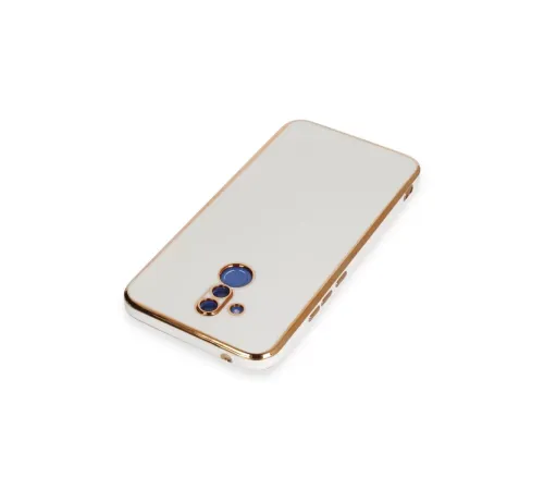 Huawei Mate 20 Lite Kılıf Volet Silikon - Beyaz