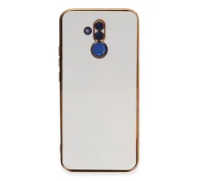 Huawei Mate 20 Lite Kılıf Volet Silikon - Beyaz