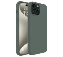 Apple iPhone 15 Kılıf First Silikon - Koyu Yeşil