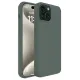 Apple iPhone 15 Kılıf First Silikon - Koyu Yeşil
