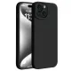 Apple iPhone 15 Plus Kılıf First Silikon - Siyah