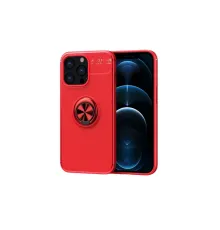Apple iPhone 13 Pro Max Kılıf Range Yüzüklü Silikon - Kırmızı