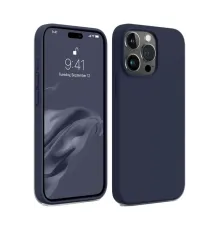 Apple iPhone 15 Pro Kılıf First Silikon - Lacivert