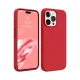 Apple iPhone 15 Pro Kılıf First Silikon - Kırmızı