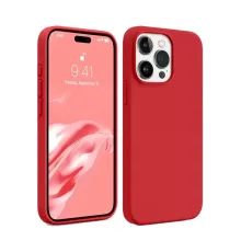 Apple iPhone 15 Pro Kılıf First Silikon - Kırmızı