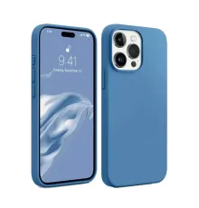 Apple iPhone 15 Pro Kılıf First Silikon - Mavi