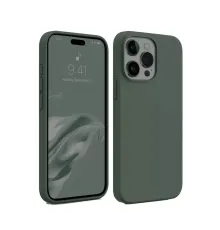 Apple iPhone 15 Pro Kılıf First Silikon - Koyu Yeşil