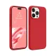 Apple iPhone 15 Pro Max Kılıf First Silikon - Kırmızı