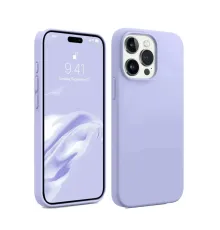 Apple iPhone 15 Pro Max Kılıf First Silikon - Lila