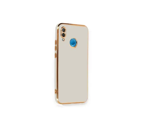Huawei P20 Lite Kılıf Volet Silikon - Beyaz