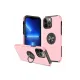 Apple iPhone 13 Pro Kılıf Elit Yüzüklü Kapak - Pembe