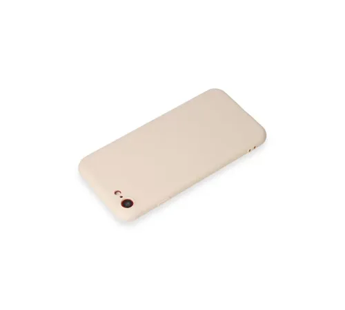Apple iPhone 7 Kılıf First Silikon - Krem