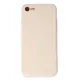 Apple iPhone 7 Kılıf First Silikon - Krem