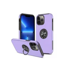 Apple iPhone 13 Pro Kılıf Elit Yüzüklü Kapak - Mor