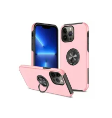 Apple iPhone 13 Pro Max Kılıf Elit Yüzüklü Kapak - Pembe