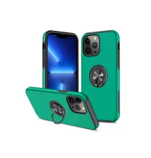 Apple iPhone 13 Pro Max Kılıf Elit Yüzüklü Kapak - Yeşil