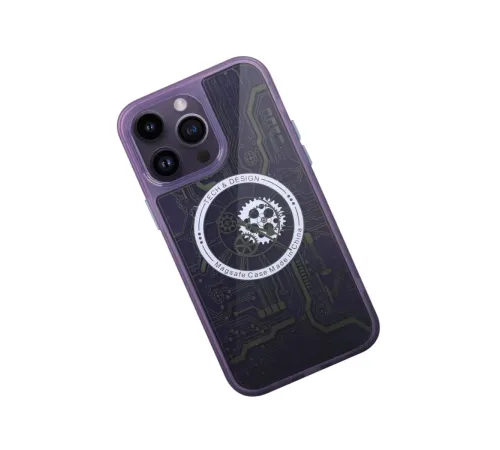 Apple iPhone 14 Pro Kılıf Magic Magneticsafe Silikon - Derin Mor