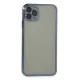 Apple iPhone 11 Pro Max Kılıf Lensli Silikon - Açık Mavi
