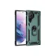 Samsung Galaxy S21 Ultra Kılıf Sofya Yüzüklü Silikon Kapak - Yeşil