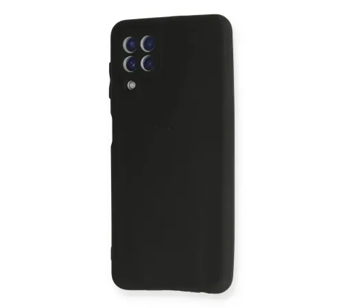 Samsung Galaxy A22 Kılıf First Silikon - Siyah