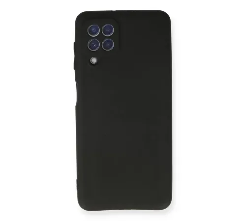 Samsung Galaxy A22 Kılıf First Silikon - Siyah