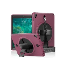 Apple iPad 5 Air 9.7 Kılıf Strap-C Otterbox Tablet Kapak - Mürdüm
