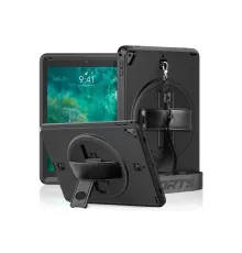 Apple iPad 5 Air 9.7 Kılıf Strap-C Otterbox Tablet Kapak - Siyah