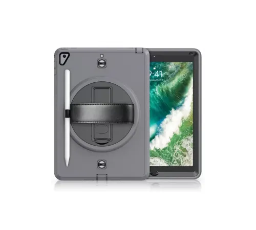 Apple iPad 5 Air 9.7 Kılıf Strap-C Otterbox Tablet Kapak - Gri