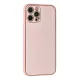 Apple iPhone 12 Pro Kılıf Coco Karbon Silikon - Pembe