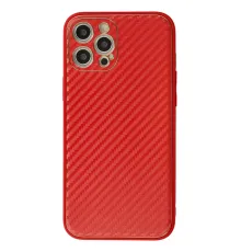 Apple iPhone 12 Pro Kılıf Coco Karbon Silikon - Kırmızı