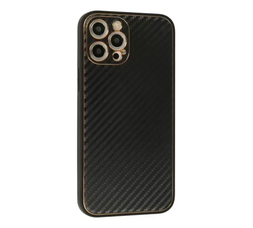 Apple iPhone 12 Pro Kılıf Coco Karbon Silikon - Siyah