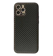 Apple iPhone 12 Pro Kılıf Coco Karbon Silikon - Siyah