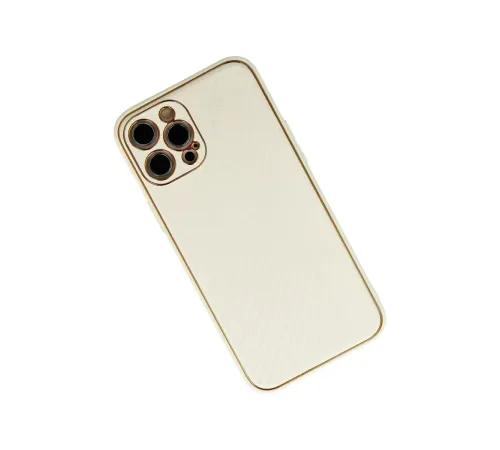 Apple iPhone 12 Pro Kılıf Coco Karbon Silikon - Beyaz