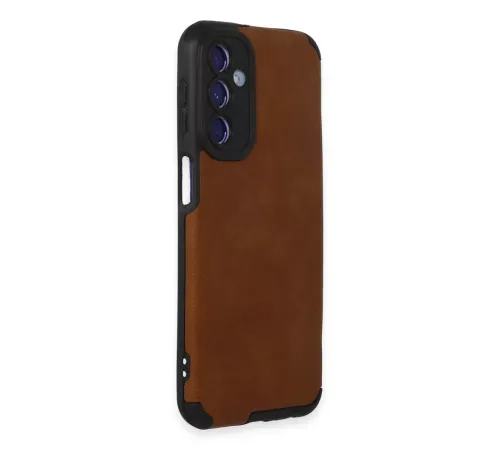 Samsung Galaxy M34 5G Kılıf Loop Deri Silikon - Kahverengi