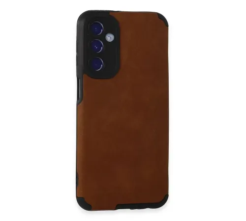 Samsung Galaxy M34 5G Kılıf Loop Deri Silikon - Kahverengi