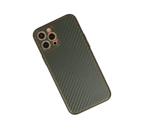 Apple iPhone 12 Pro Kılıf Coco Karbon Silikon - Füme