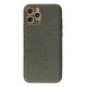 Apple iPhone 12 Pro Kılıf Coco Karbon Silikon - Füme