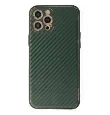 Apple iPhone 12 Pro Kılıf Coco Karbon Silikon - Yeşil