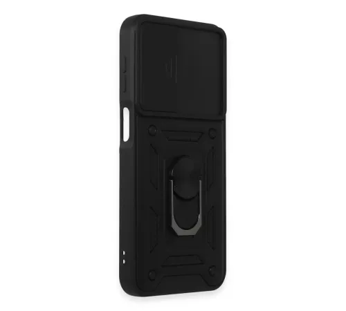 Samsung Galaxy M34 5G Kılıf Pars Lens Yüzüklü Silikon - Siyah