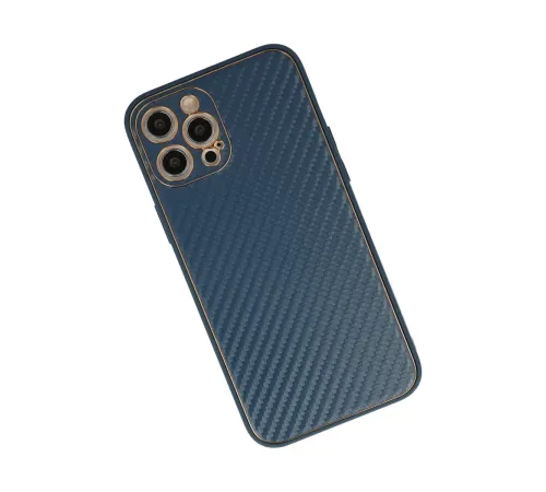 Apple iPhone 12 Pro Kılıf Coco Karbon Silikon - Mavi