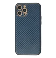 Apple iPhone 12 Pro Kılıf Coco Karbon Silikon - Mavi