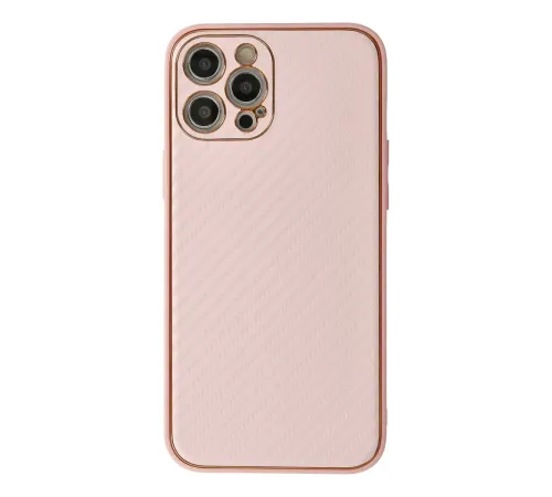Apple iPhone 12 Pro Max Kılıf Coco Karbon Silikon - Pembe