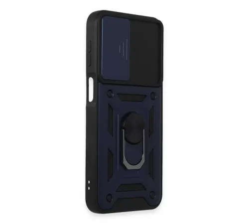 Samsung Galaxy M34 5G Kılıf Pars Lens Yüzüklü Silikon - Lacivert