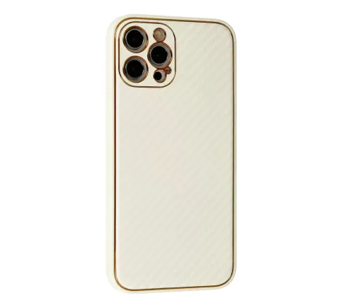 Apple iPhone 12 Pro Max Kılıf Coco Karbon Silikon - Beyaz